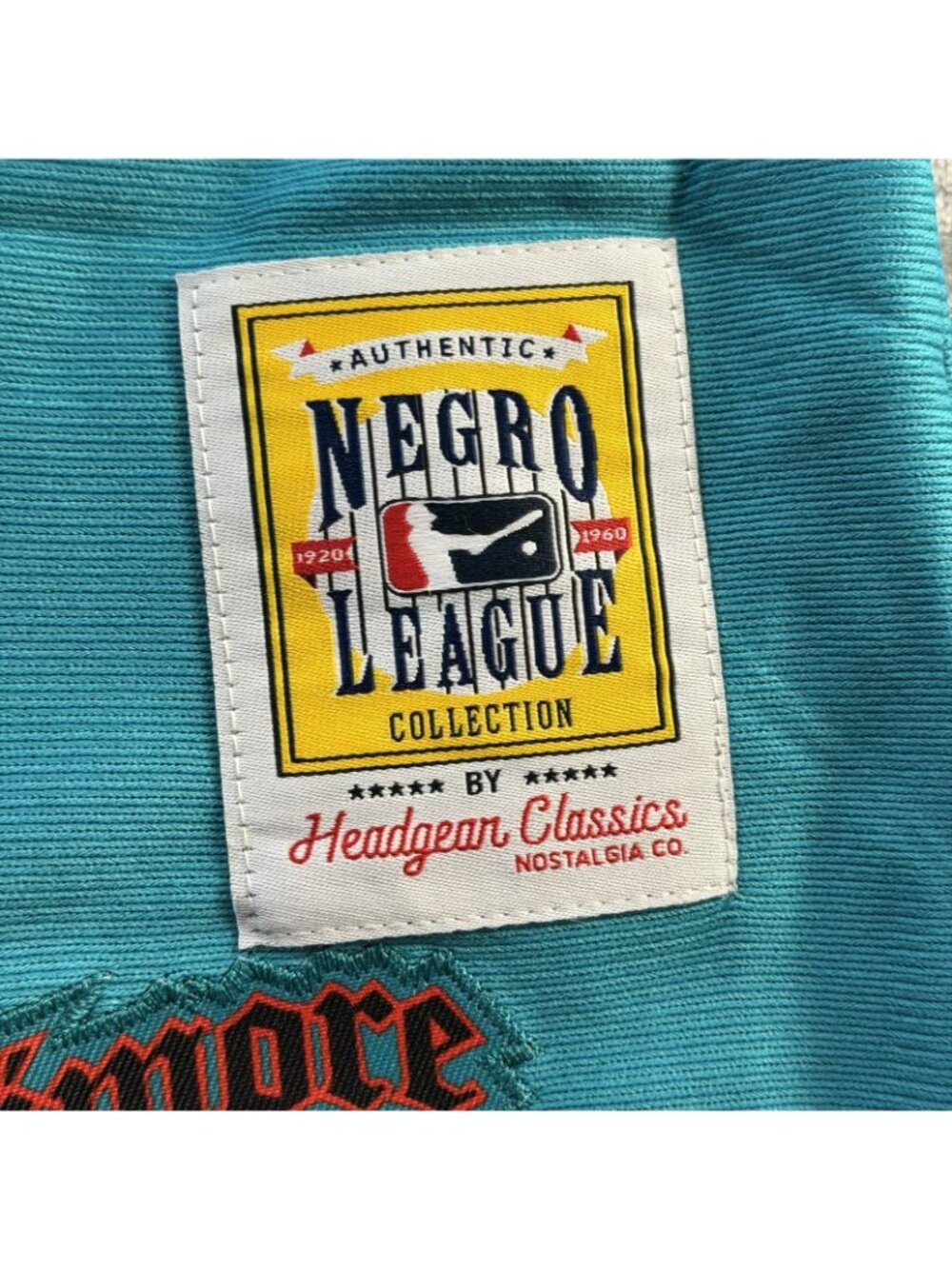 Headgear Classics Negro League Collection Collage Jersey Teal Size L NWT - Picture 3 of 16